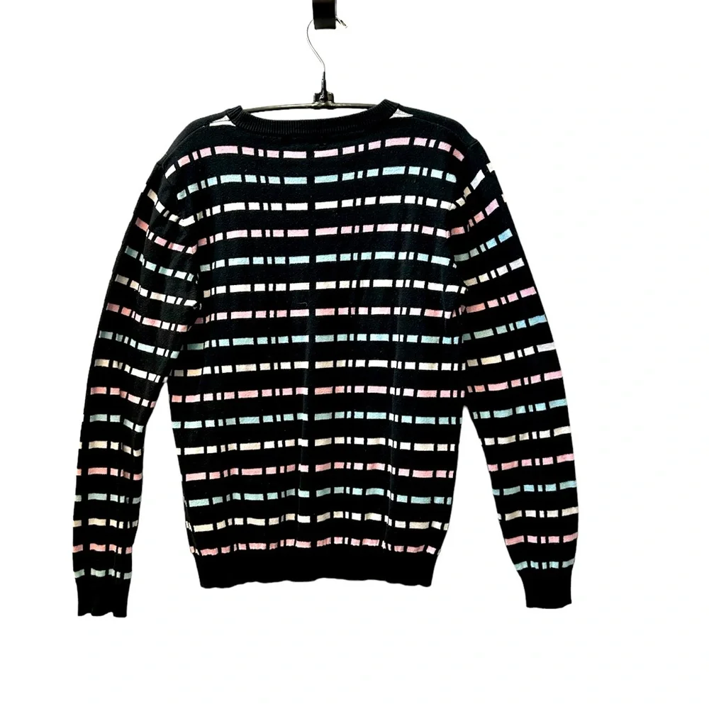 KLING Black, White, and Pastels Crew Neck Long Sleeve Sweater